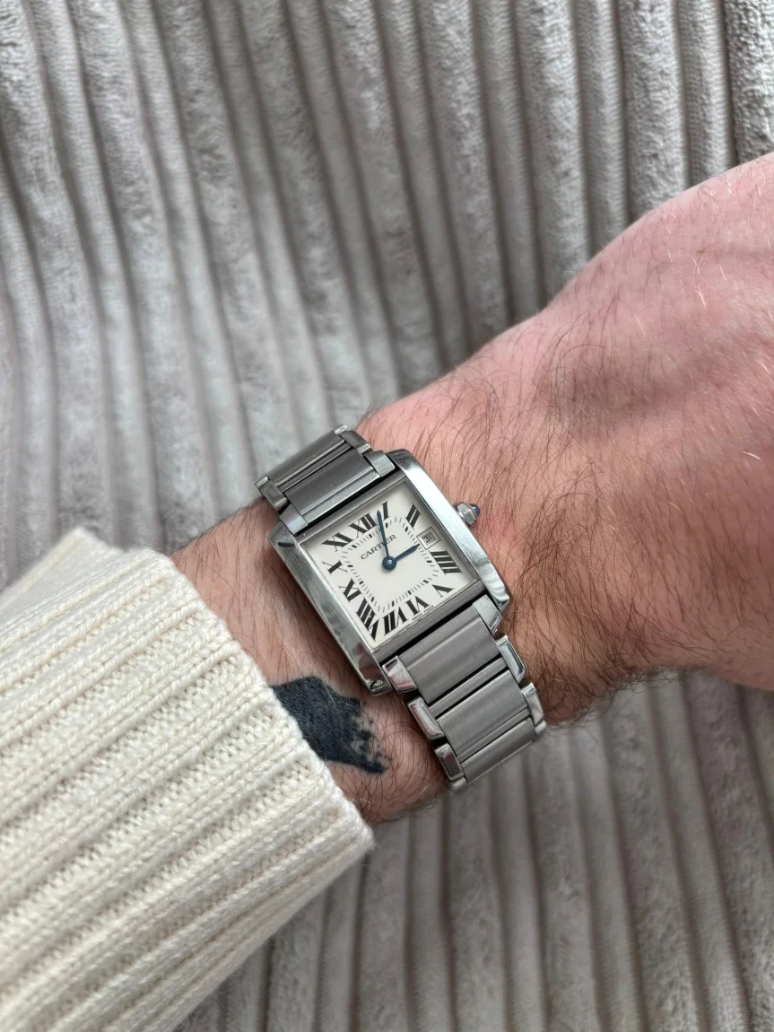 Cartier Tank Française réf. 2465 — montre vintage & de luxe · Horvane
