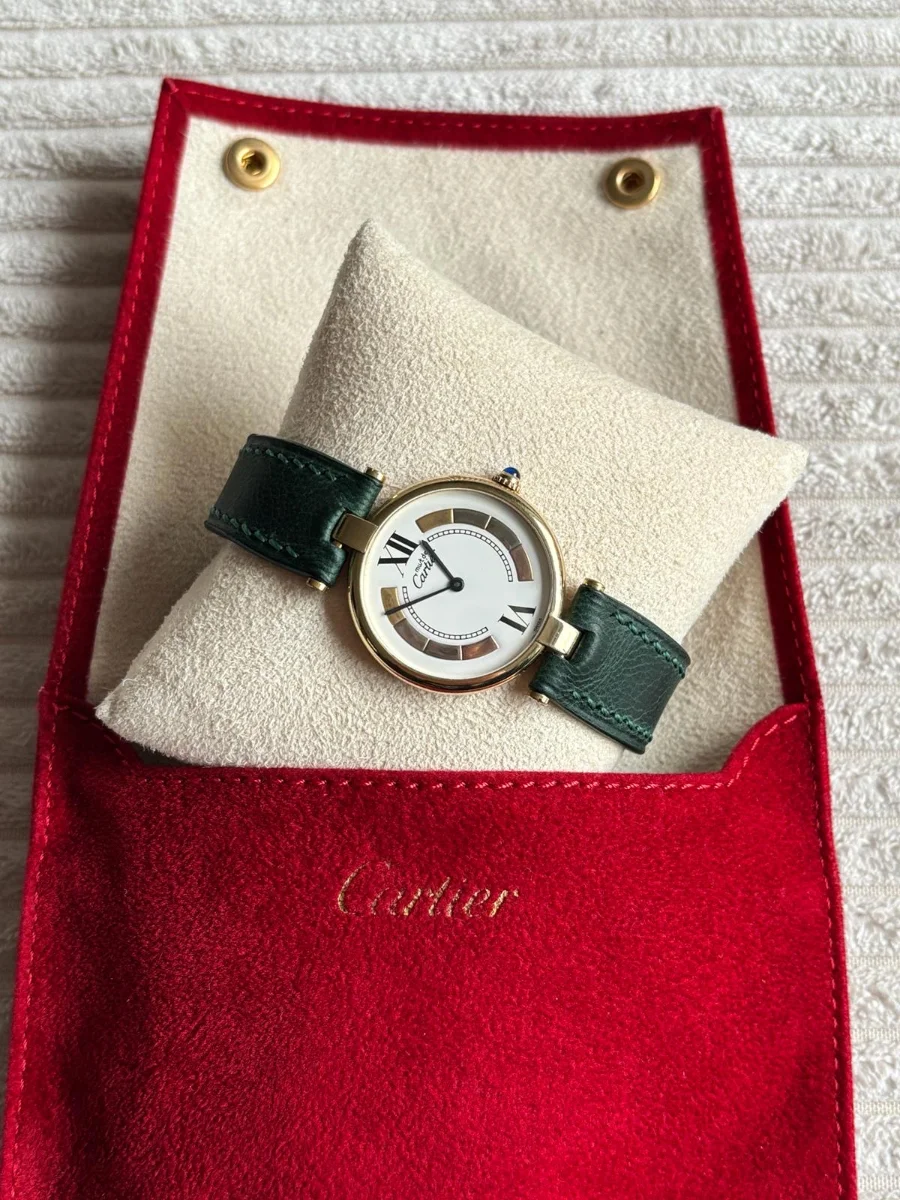Cartier Vendôme réf. 590003 — montre vintage & de luxe · Horvane